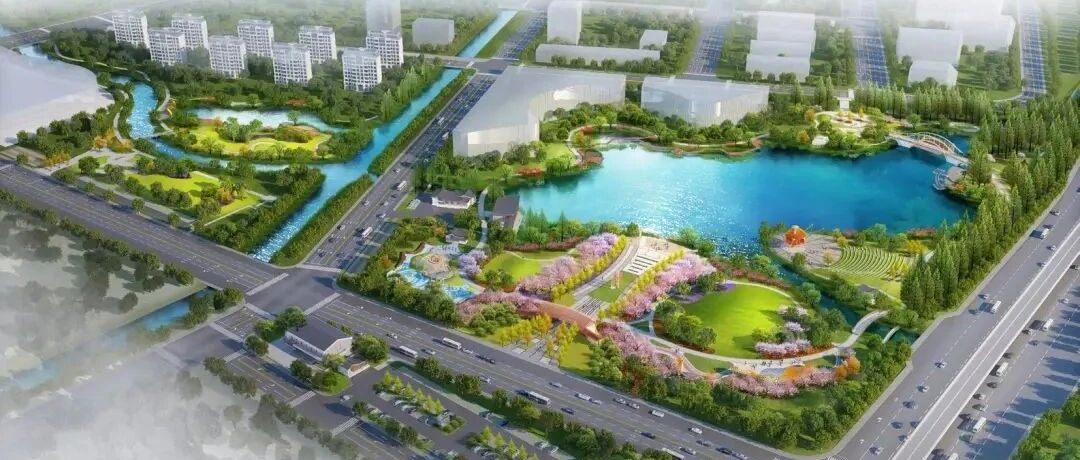 美兰湖中央公园开工建设,效果图抢先看→-上海发布-点点新媒体